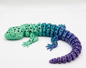 Flexi Salamander STL | Gelenksalamander 3D Druck | Flexi Lizard STL | Drucken Sie an Ort und Stelle Reptil Spielzeug | Tigersalamander Modell