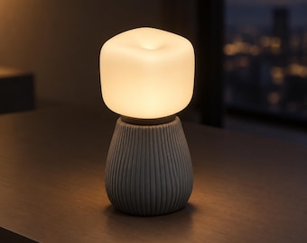 Squishy-Lampe, 3D-gedruckt | LED-Nachtlicht | Nachttischlampe | Kawaii-Kinderzimmerdeko | 3D-gedruckte Lampe | Süße Lampengeschenkidee für Sie, digitaler Download