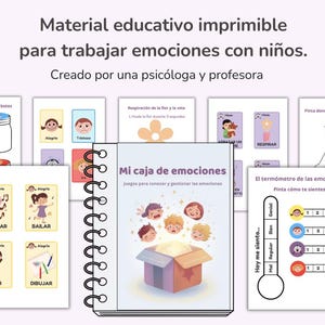 My Box of Emotions: Printable educational material for working on emotions with children.