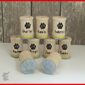 Personalized Paw Print Stamp dog, cat image 3