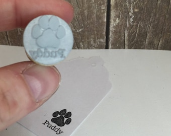 Personalized Paw Print Stamp - dog, cat