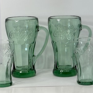 Green Coke Glasses - Etsy