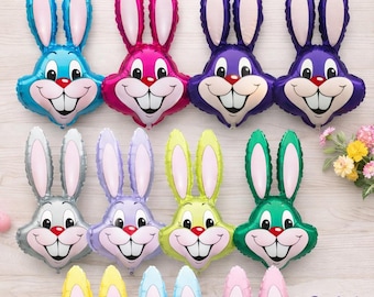 35 Inch Easter Bunny Foil Balloon,Rabbit Spring Party Decoration