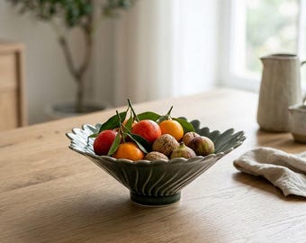 Ceramic Bowl | Decorative Fruit & Salad Serving Bowl
