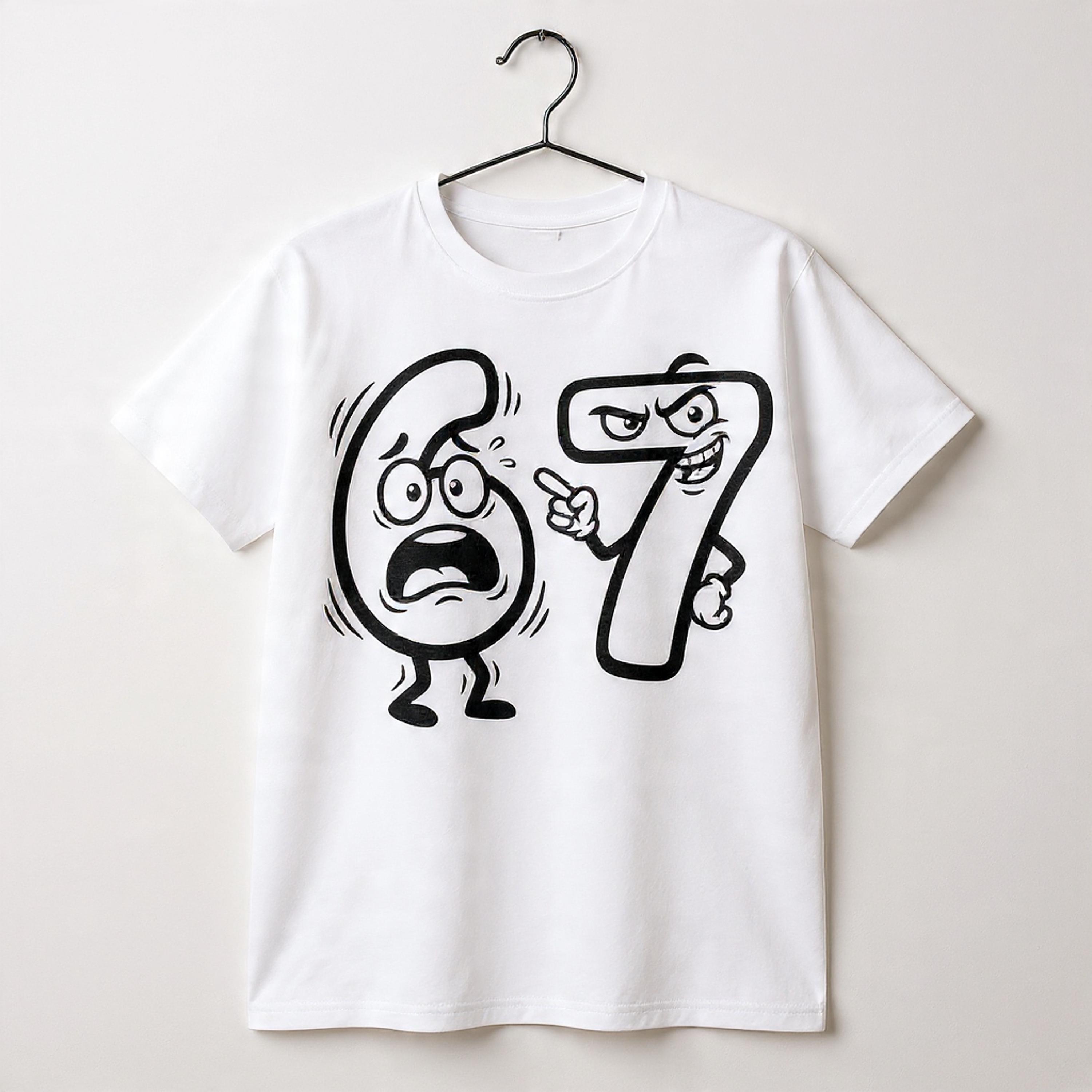 67 Meme SVG | Viral 6 7 Funny Numbers Design | Internet Meme SVG Cut ...