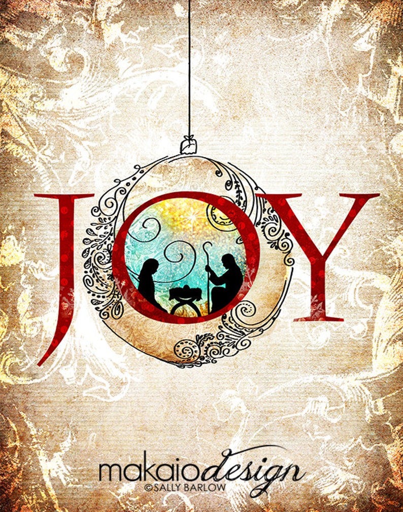 Nativity Wall Art Christian Christmas Art Set of 3 Unique Etsy