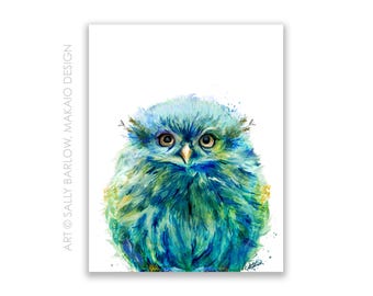 8x10 Art Print ~ Fiji Baby Owl
