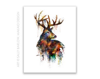 Art Print ~ Untamed Terrain Deer