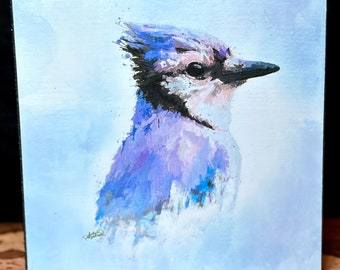 6" x6" Blue Jay Distressed Wood Frame