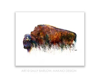 Art Print ~ Grand Teton Buffalo