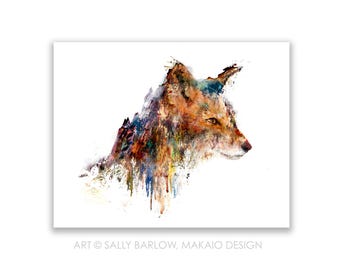 Art Print ~ Untamed Terrain Fox
