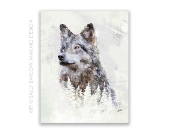 8x10 Art Print ~ Whispers of the Wild Wolf
