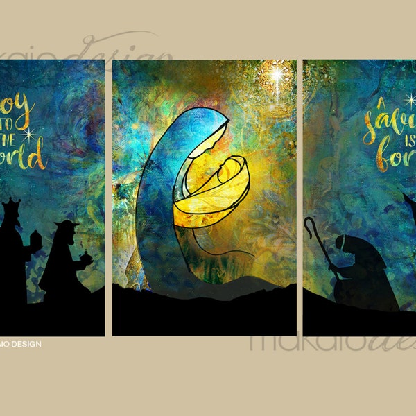 Nativity Art Etsy