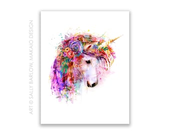 Art Print ~ Garden of the Wild Unicorn