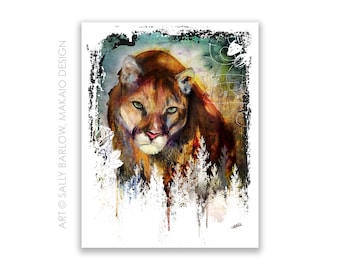 8x10 Art Print ~ Puma/Mountain Lion