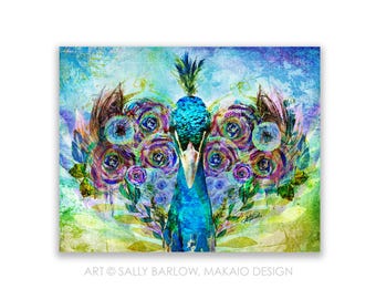 8x10 Art Print ~ Garden of the Wild Owl Eyes