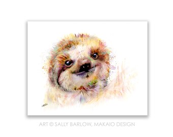 8x10 Art Print ~ Baby Sloth