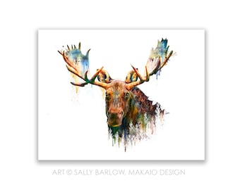 Art Print ~ Untamed Terrain Moose 2