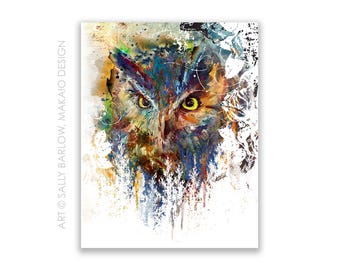Art Print ~ Untamed Terrain Owl