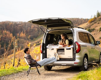 Campingbox für Hochdachkombi – Minicamper in Minuten | ausziehbares Bett + Stauraum + Küche | Vanlife