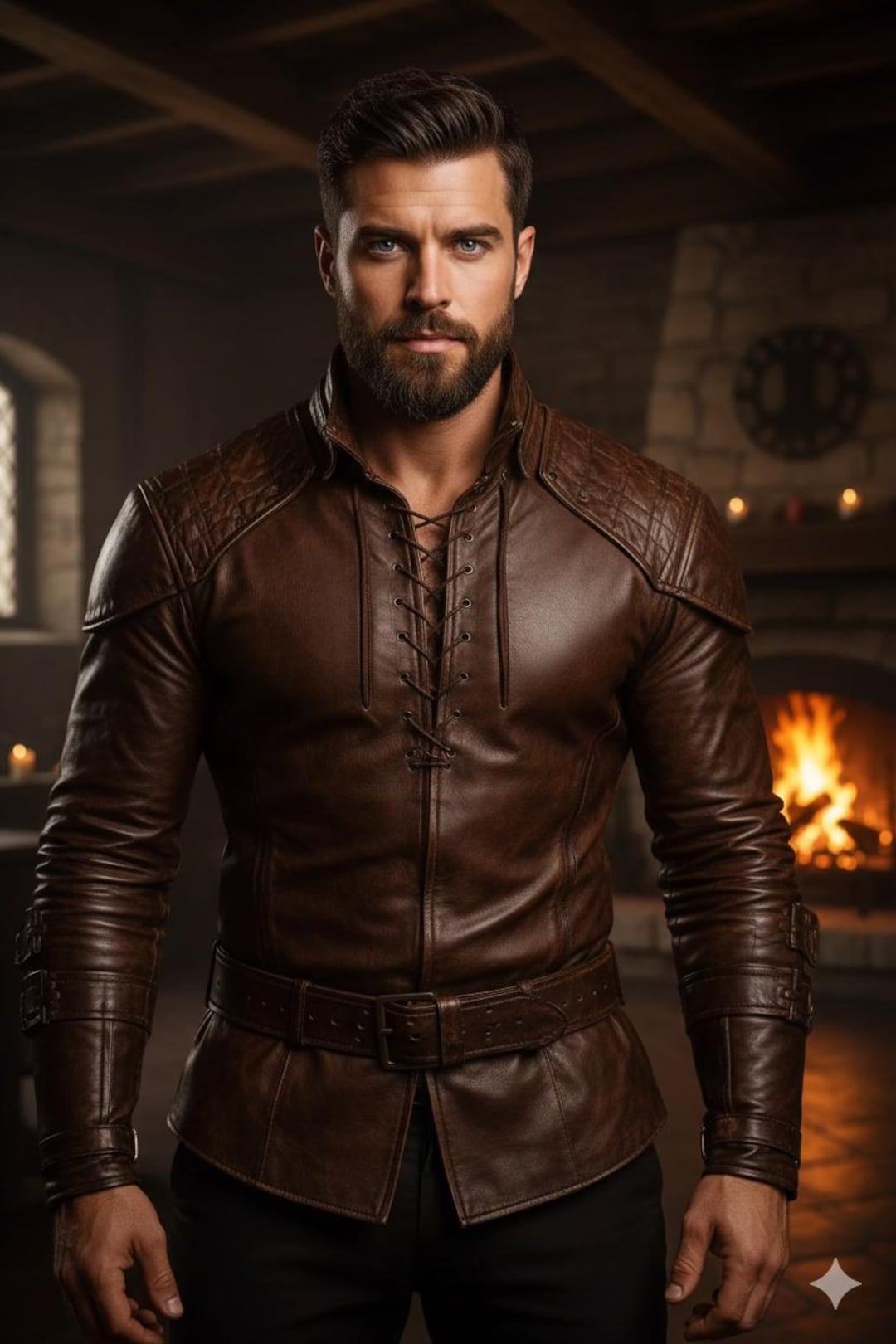 Bespoke Viking Leather Tunic - Custom DND Warrior Armor for Medieval ...
