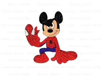 Spider Mouse Png, Funny Mickey Png, Superhero Png, Spider Mouse Clipart, Superhero Clipart, Digital Spider Mickey Png, Spider Mouse Cricut