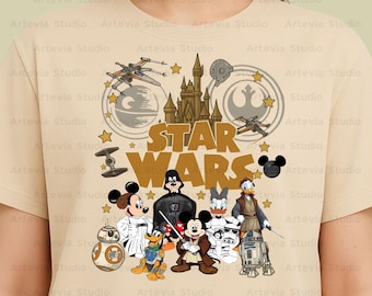 Retro Mouse & Friends Star War Png, May the 4th Be With You Png, Family Vacation Png, Cartoon All Character, Best Day Ever Png, Vacay Mode