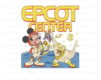 Epcot Center Mouse and Friends Artist Png, Disn-ey Epcot Since 1982 Png, WDW Resort Family Holiday Png, Family Trip Png, digital download