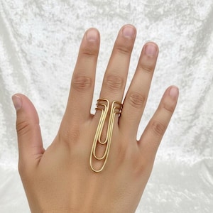 Mässingsskena-fingerring: Lång artritring, EDS och ledjustering | Smärtstödssmycken