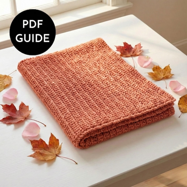 Knit Blanket Pattern | Easy Beginner Blanket | Cozy Home Gift | Quick Cute Friend & Family Gift | The Easy Knot