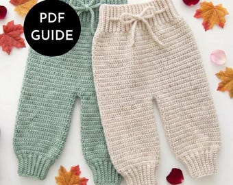 Baby Hose Häkelanleitung | Einfach gehäkelte Babykleidung | Häkeln Geschenk für Anfänger | Schnelles niedliches Babyparty & Neugeborenen Geschenk | Der einfache Knoten