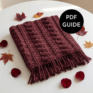 Modello per coperta all'uncinetto / Coperta a trecce all'uncinetto facile / Coperta accogliente adatta ai principianti / Regalo ideale per l'inaugurazione di una nuova casa e per l'arredamento