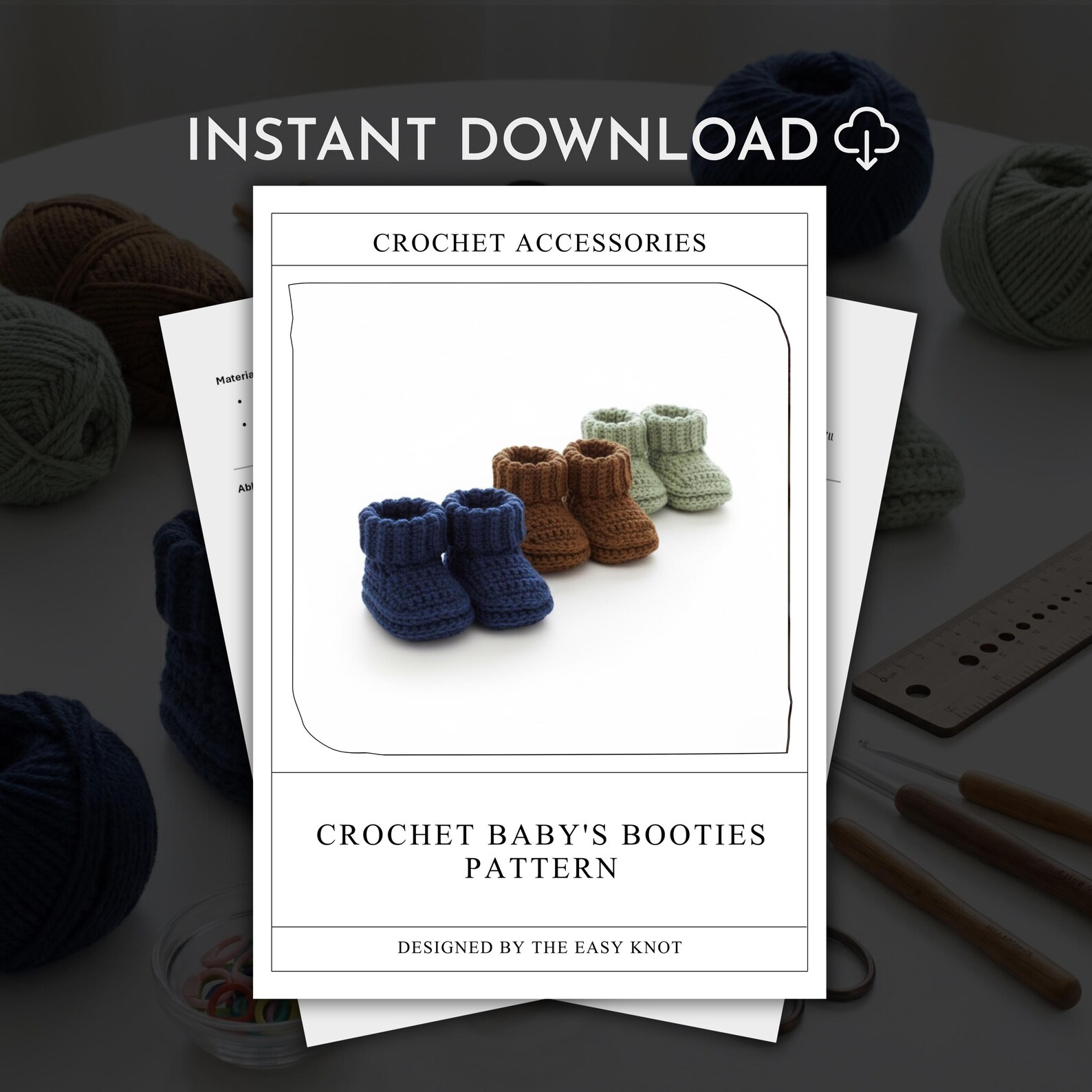 Crochet Baby Boots Pattern | Easy Crochet Pattern | Beginner Crochet ...