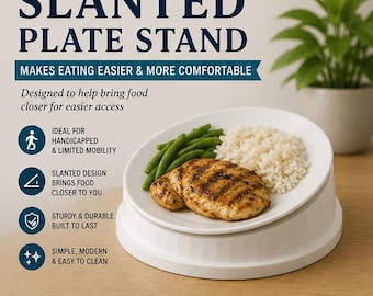 Slanted plate stand