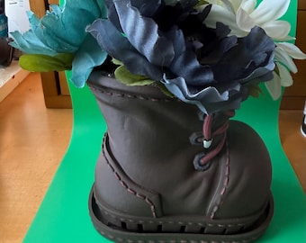 Boot Planter Flowerpot with Drain Tray, Succulent Planter, Garden Decor, Gift for Plant Lover