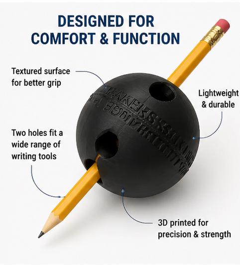 Pen Ball Grip – Adaptive Writing Aid for Comfort & Accessibility - Etsy