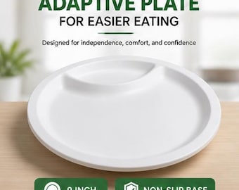 High sided plate with divider