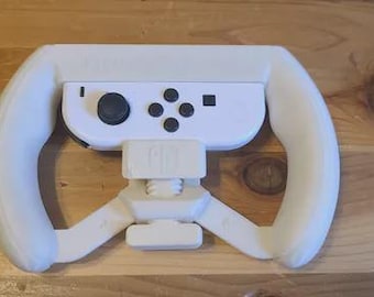 Nintendo Switch Steering Wheel Adapter | Joy-Con Racing Wheel | Adjustable Grip Fits Cases | Accessible Mario Kart Controller