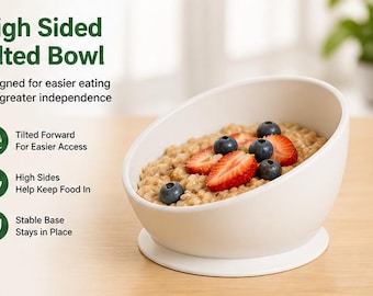 Slanted high sided bowl