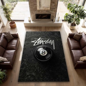 Stussy 8 Ball Rug - Etsy