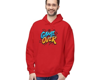 Game Over Retro Graffiti Hoodie | Video Game Streetwear