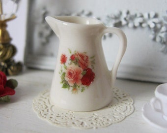 Country Rose Dollhouse Jug