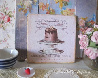 Chocolat Confiserie Sign for Dollhouse