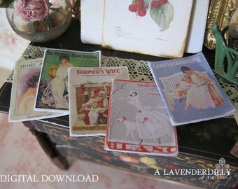 PDF Vintage Magazines 1922-1925 for Dollhouse DIGITAL DOWNLOAD