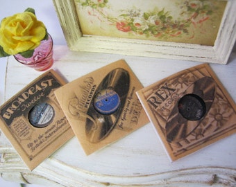 1930's Gramophone Record Kit for Dollhouse