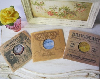 Gramophone Record 1923 Kit for Dollhouse