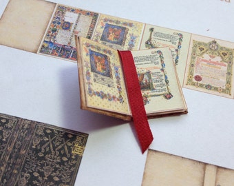 PDF Medieval Book for Dollhouse Miniature 1/12 Scale DIGITAL DOWNLOAD