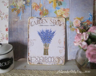 Lavender Garden Show Sign/Print for Dollhouse