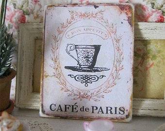 Cafe de Paris Print for Dollhouse