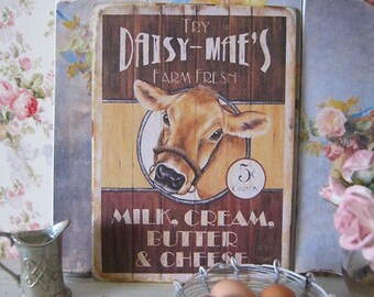 Daisy Milk Print/Sign for Dollhouse